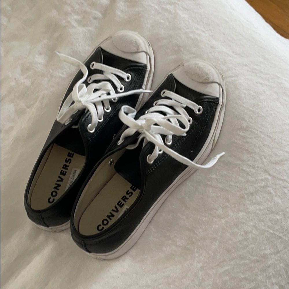 Black Leather Converse